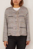 Forte Forte Light Natte Lurex Deconstructed Jacket in Notte