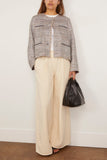 Forte Forte Fluid Cotton Twill Elasticated Loose Pants in Beurre
