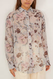 Forte Forte Peonia My Love Creponne Voile Shirt in Glicine