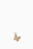 Vintage La Rose Necklaces Pave Butterfly Pendant in 14k Yellow Gold