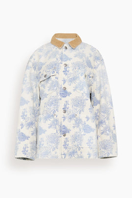 Relaxed Chore Jacket in Dustbloom Indigo
