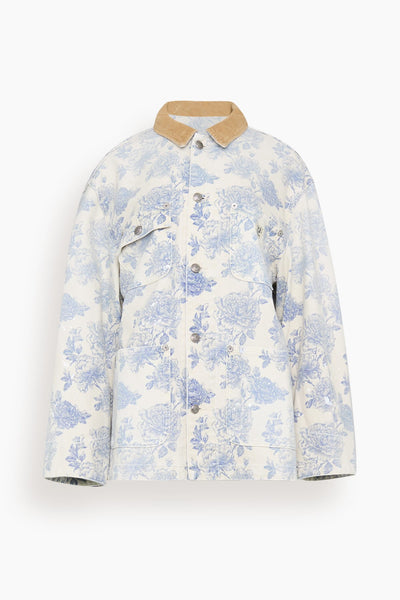 Relaxed Chore Jacket in Dustbloom Indigo