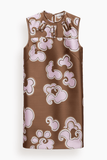 Dorothee Schumacher Floral Statement Dress in Caramello Rose