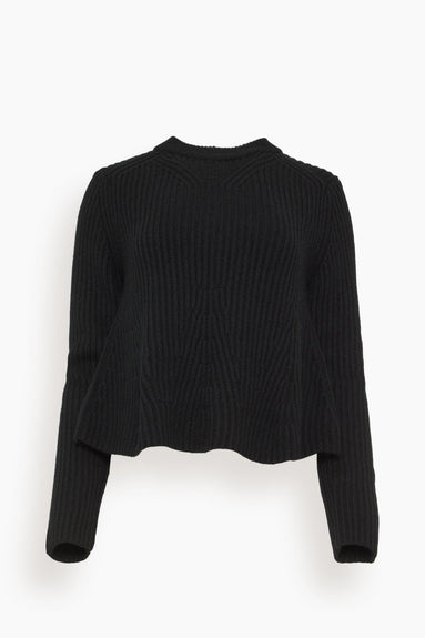 Loulou Studio Sweaters Cosmo Sweater in Black Cosmo Sweater in Black