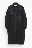 Dries Van Noten Coats Rami Embroidered Coat in Black