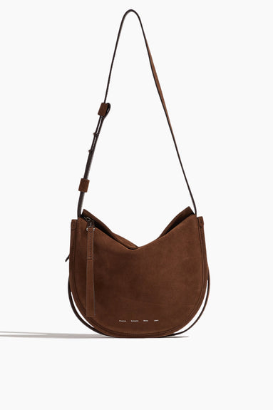 Proenza Schouler White Label Shoulder Bags Medium Baxter Suede Bag in Chocolate