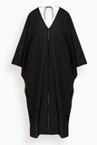 Another Tomorrow Voile Caftan in Black