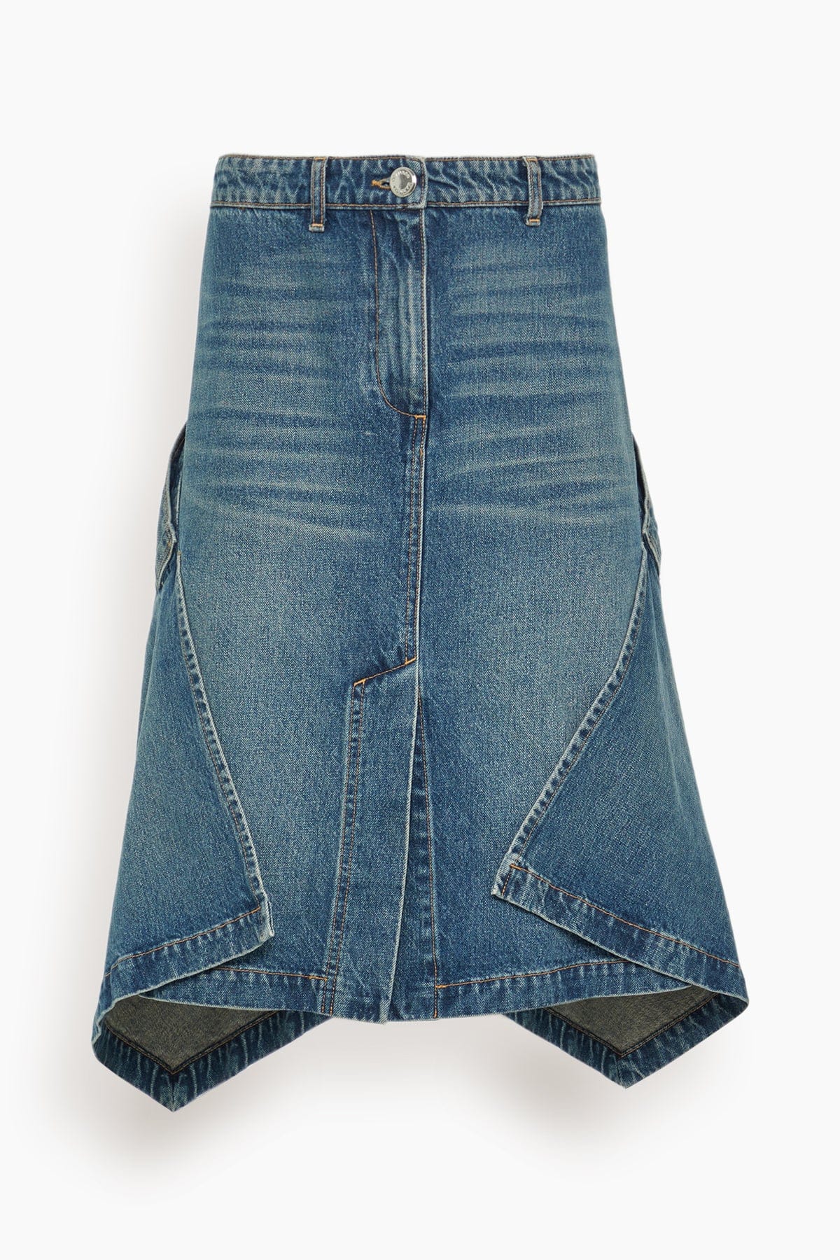 Brandon Maxwell The Frankie Skirt in Dakota Wash