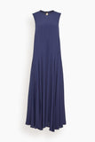 Marni Sleeveless Long Dress in Light Navy