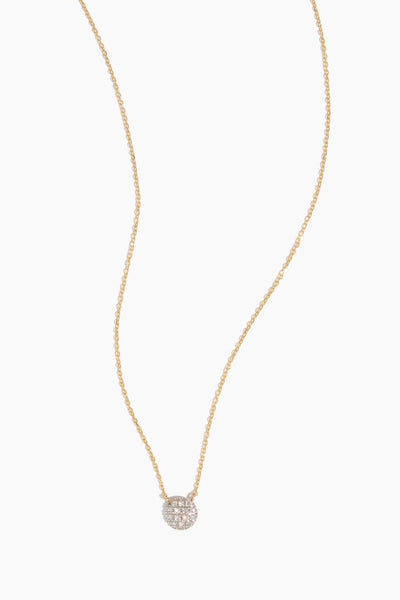 Lauren Joy Mini Disc Necklace in 14k Yellow Gold