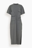 MM6 Maison Margiela Casual Dresses Midi Dress in Grey MM6 Maison Margiela Midi Dress in Grey