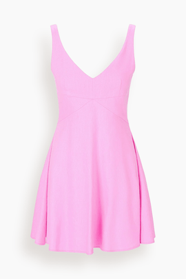 Madison Linen Mini Dress in Orchid