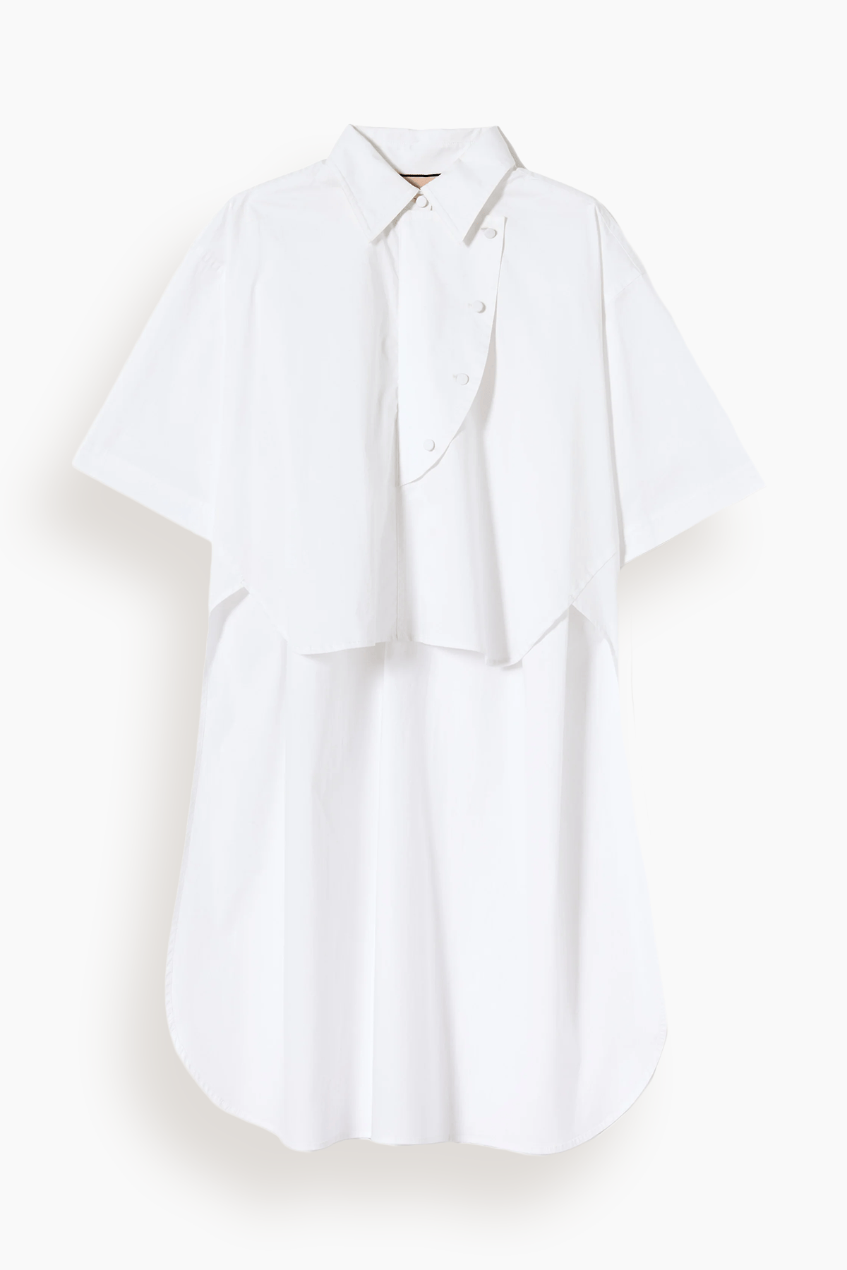 Plan C Short Sleeve Shirt in Optical White