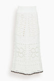 Bohemian Mood Skirt in Pure White