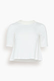 LAFATA Tops A-Line Tee in White A-Line Tee in White