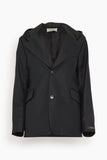 WE-AR4 Jackets Hooded Blazer in Deep Black Hooded Blazer in Deep Black