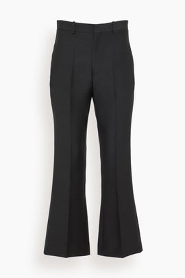 Credo Cropped Bootcut Woven Trouser in Black