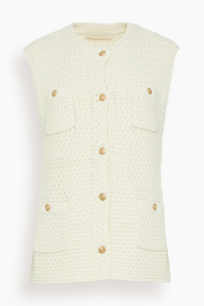 Elisabeth Vest in Ecru