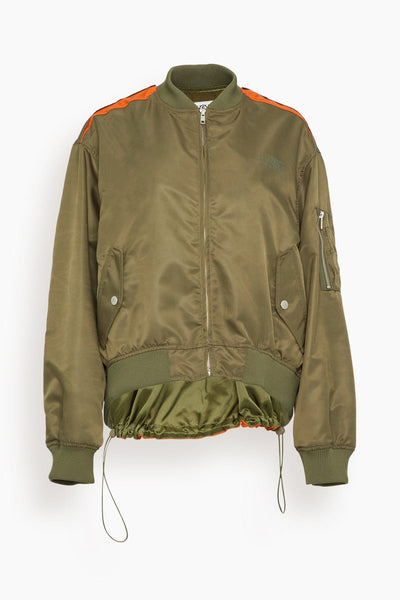 Sports Jacket in Military/Orange