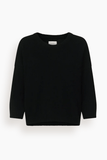 Loulou de Saison Azali Crewneck Sweater in Black