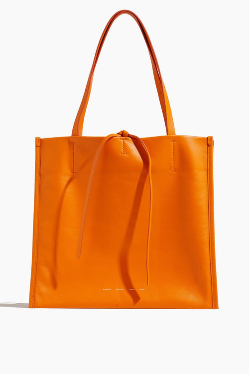 Proenza Schouler White Label Tote Bags Twin Nappa Tote in Tangerine
