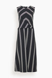 Tanya Taylor Theo Dress in Black/Cream