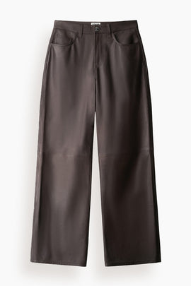Gus Leather Pant in Earth