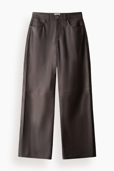 Gus Leather Pant in Earth