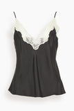 Forte Forte Chic Twill Lingerie Top in Noir