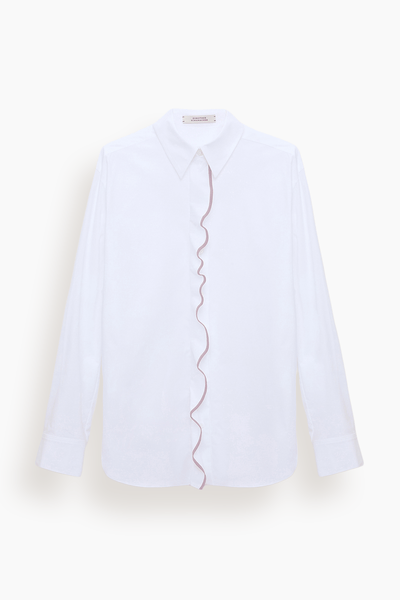Pure Power Blouse in White Lilac