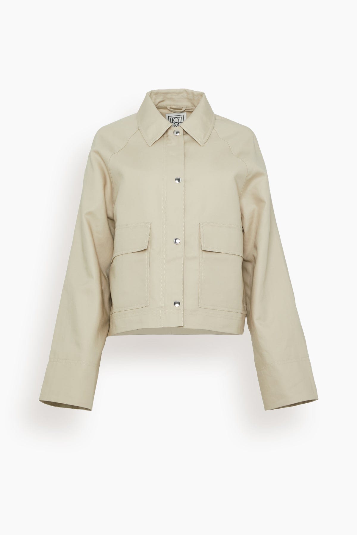 Toteme Jackets Cropped Cotton Jacket in Sand