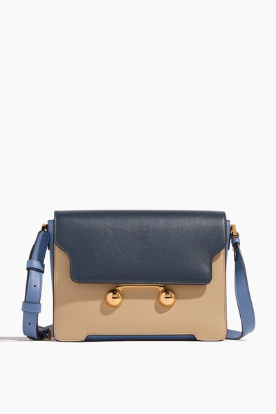 マルニ Marni Trunkaroo Medium Shoulder Bag Black leather Trunkaroo medium shoulder bag | Marni