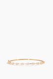 Vintage La Rose Bracelets Diamond Block Station Bangle in 14k Yellow Gold Diamond Block Station Bangle in 14k Yellow Gold