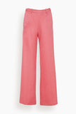 Forte Forte Pants Diagonal Structure Couture Palazzo Pants in Boreal Rose