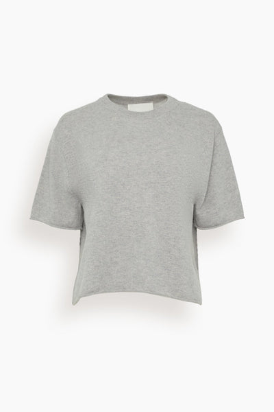 Cila Cashmere T-Shirt in Dove Grey