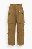 Etoile Isabel Marant Pants Jannick Pant in Khaki Etoile Isabel Marant Jannick Pant in Khaki