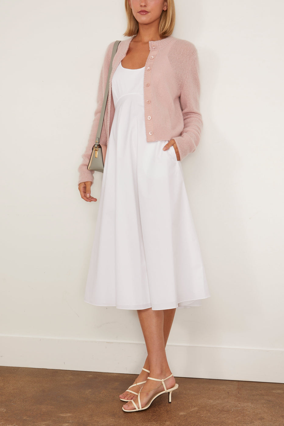 Dorothee Schumacher Luxury Love Cardigan in Light Pink