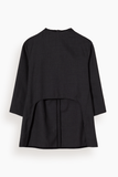 Plan C Long Sleeve Shirt in Melange Black/White