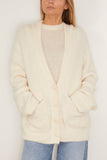 Dorothee Schumacher Loving Touch Cardigan in Camellia White