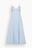 Simkhai Casual Dresses Honor Cami Midi Dress in Blue Hydrangea Stripe Honor Cami Midi Dress in Blue Hydrangea Stripe