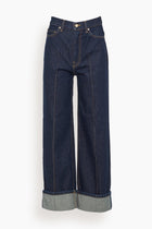 Ulla Johnson Jeans The Genevieve Jean in Tigris Rigid Wash