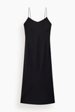 Another Tomorrow Satin Gown in Black
