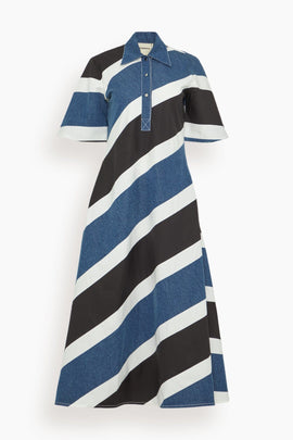 Gravity Dress in Denim Blue