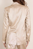 Forte Forte Chic Linen Double Breasted Jacket in Lucente