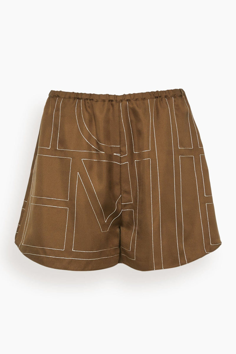 Monogram Printed Silk Shorts - Men - Ready-to-Wear