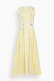 Tanya Taylor Sloane Dress in Lemon Meringue Multi