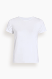 Another Tomorrow Fitted Tee in White