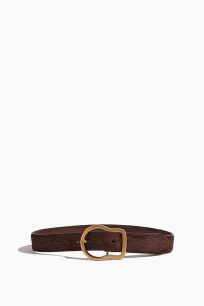 Suede Softness Belt in Dark Brown