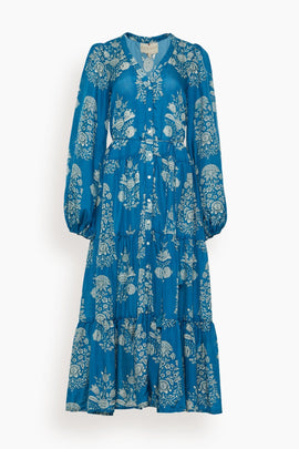 Larisa Dress in Saffire