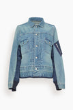 Sacai Jackets Denim Jacket in Light Blue